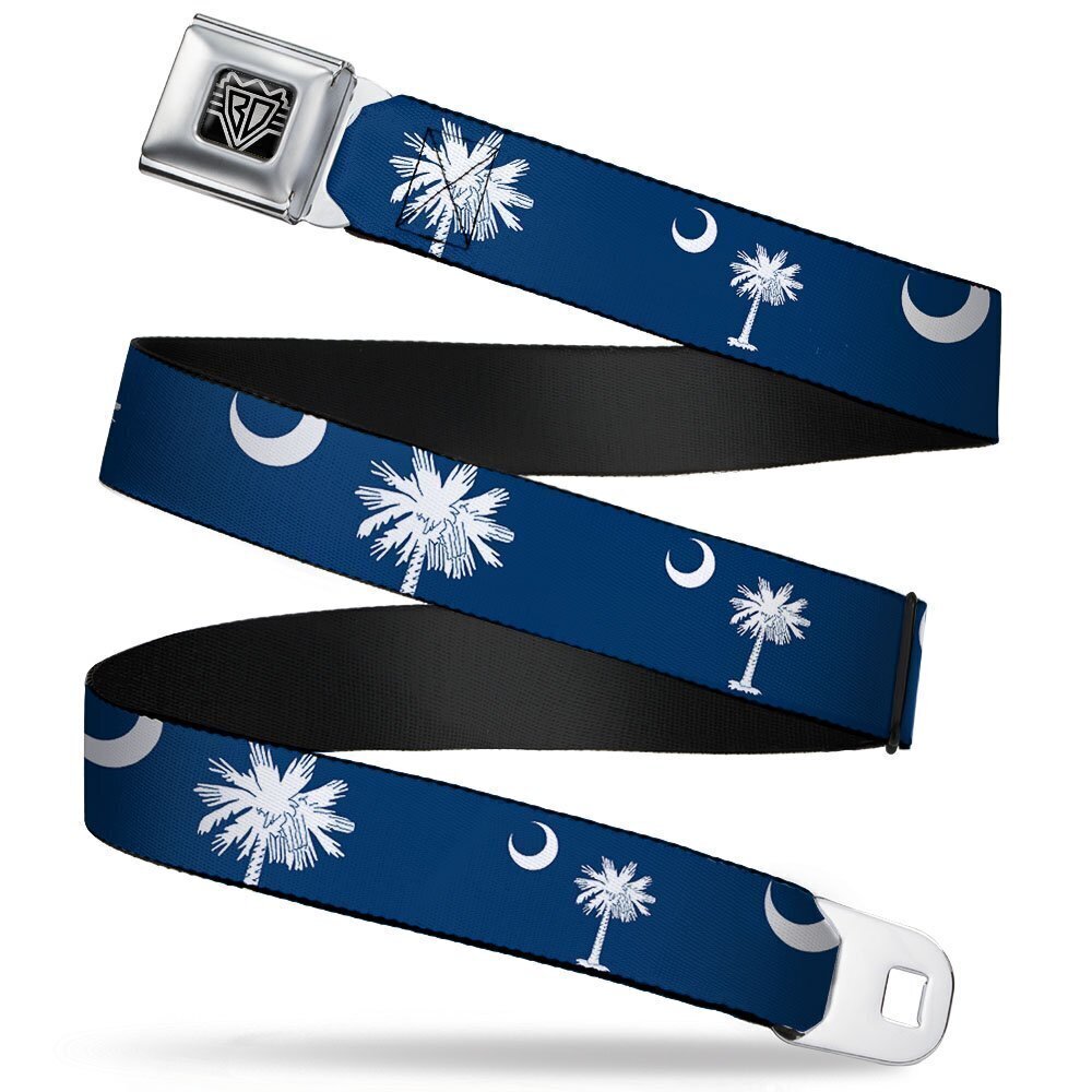 6129 Unisex-Adult's Seatbelt Belt South Carolina Regular Flags Scattered